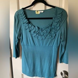Lovely teal half sleeve Boden top